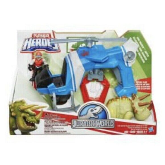 Playskool HeroesToys Jurassic World Dino Tracker Helicopter and Action Figures - Picture 10 of 12
